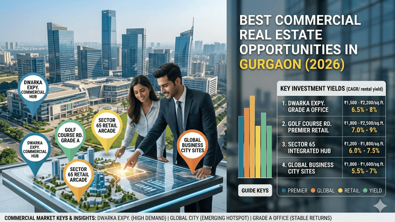 Commercial Real Estate in Gurgaon: Best Investment Opportunities in 2026